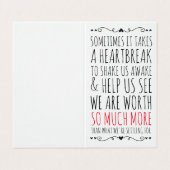 Karte für einen gebrochenen Freund (Außenseite Aufgefaltet)