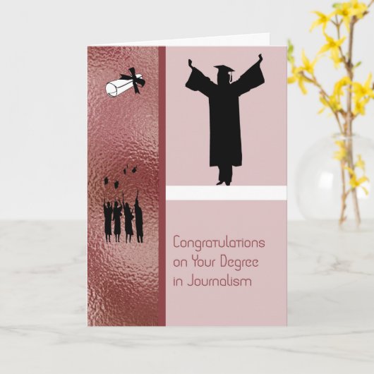 Karte für einen Grad an Journalismus (Gelbe Blume)