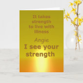 Karte für einen kranken Freund | Gute Besserung (Gelbe Blume)