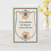 Karte für einen Krebsüberleber (Gelbe Blume)