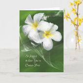 Karte für einen Krebsüberleber (Gelbe Blume)