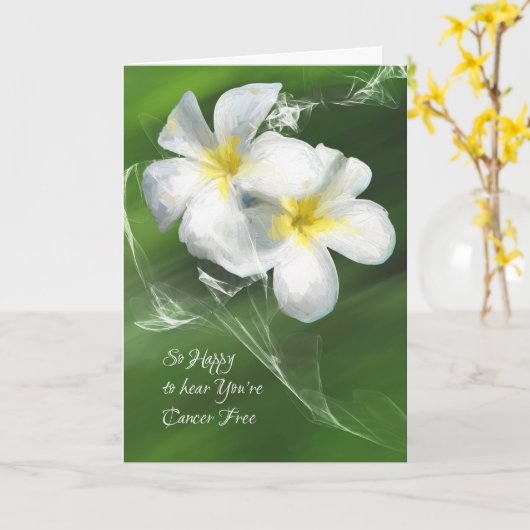 Karte für einen Krebsüberleber (Gelbe Blume)