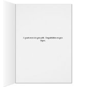 Karte für einen pharmazeutischen Grad (Innen (Rechts))