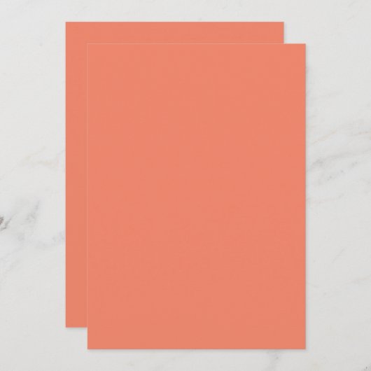 Karte für Einladungen in fester Farbe (Vorne/Hinten)