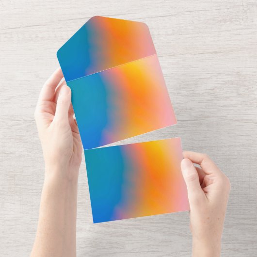 Karte für Einladungen in fester Farbe (Abreißen)