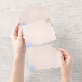 Karte für Einladungen in fester Farbe