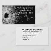 Karte für Fensterreparaturunternehmen (Vorne/Hinten)