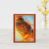 Karte für geplatzierte Eule (Gelbe Blume)