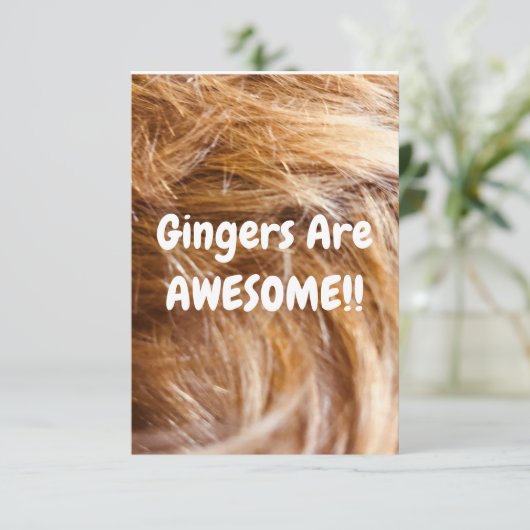 Karte für Gingers (Stehend Vorderseite)
