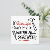 Karte für Grampa, Karte für Großvater (Stehend Vorderseite)