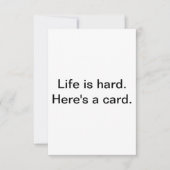 Karte für harte Zeiten. (Vorderseite)