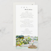 Karte für Hochzeiten im Cruise Country Landschaft (Vorne/Hinten)