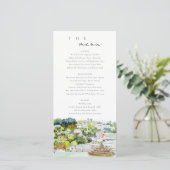 Karte für Hochzeiten im Cruise Country Landschaft (Stehend Vorderseite)