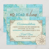 Karte für Hochzeitreisen (Vorne/Hinten)