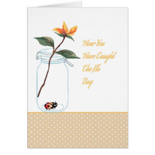 Karte für jemanden mit Grippe