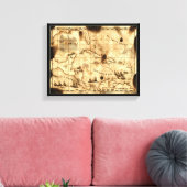 Karte für karibische Kulturgüter Leinwanddruck (Insitu (Wohnzimmer))