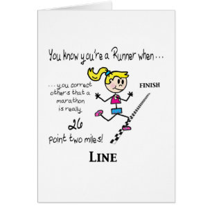 Karte für Marathon-Läufer