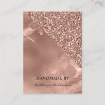 Karte für Necklace & Earring | Rose Gold