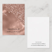Karte für Necklace & Earring | Rose Gold (Vorne/Hinten)