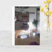 Karte für neue Hausbesitzer. (Gelbe Blume)