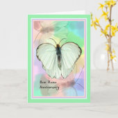 Karte für neue Zuhause, ein Jahr (Gelbe Blume)