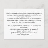 Karte für Reiseunterricht: Japanischer Minimalismu (Rückseite)