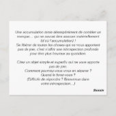 Karte für Reiseunterricht: Japanischer Minimalismu (Rückseite)