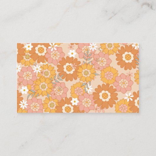 Karte für Retro-Groovy-Windeln (Rückseite)