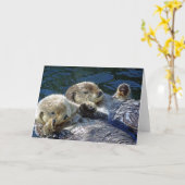 Karte für Seeotter (Gelbe Blume)