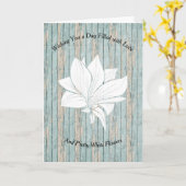 Karte für Senior in Nursing Zuhause Beach Wood (Gelbe Blume)