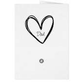 Karte für Step-Vater, Step Up Vater (Hinten)