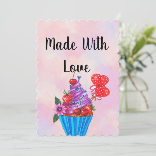 Karte für Valentinstag (Stehend Vorderseite)