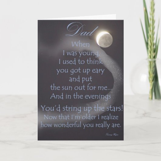 Karte für Vater Vater (Vorderseite)