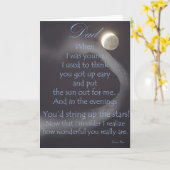 Karte für Vater Vater (Gelbe Blume)