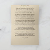 Karte - gebildetes Mädchengedicht (Innenseite)