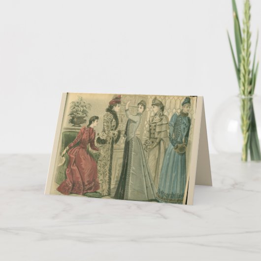 Karte - gebildetes Mädchengedicht (Vorderseite)