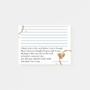 Karte Gedicht einfügen - 3x4 Post-it Klebezettel