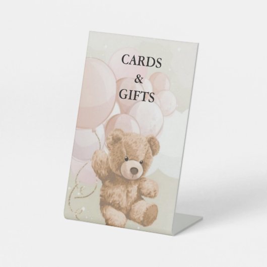 Karte & Geschenke - Schild (Vorderseite)