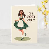 Karte "Get Jiggy With It" (Gelbe Blume)
