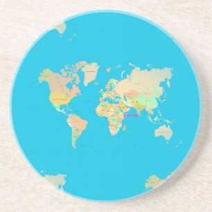 Karte Getränkeuntersetzer