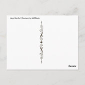 Karte Giraffe 2 Postkarte (Rückseite)