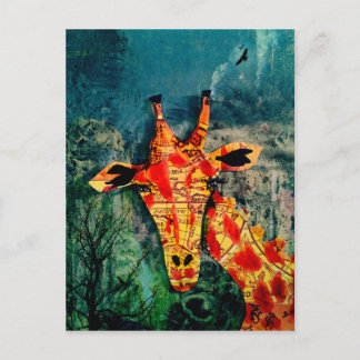 Karte Giraffe 2 Postkarte