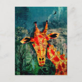 Karte Giraffe 2 Postkarte (Vorderseite)