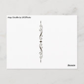 Karte Giraffe Postkarte (Rückseite)