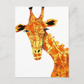 Karte Giraffe Postkarte (Vorderseite)