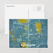 Karte Glasgow-Stadt (Vorne/Hinten)