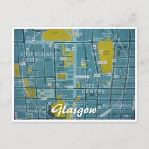 Karte Glasgow-Stadt