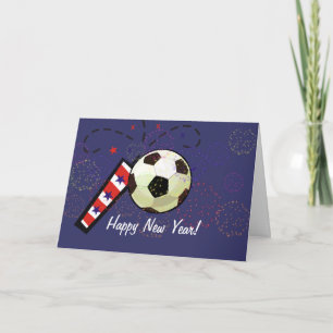 Karte - Glücklicher Neujahrsfußball