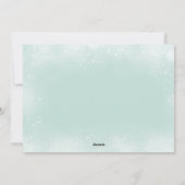 KARTE "GREEN SEA TURTLE CHRISTMAS" | Warme Wünsche (Rückseite)