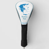 Karte Griechenlands Golf Headcover (Vorderseite)